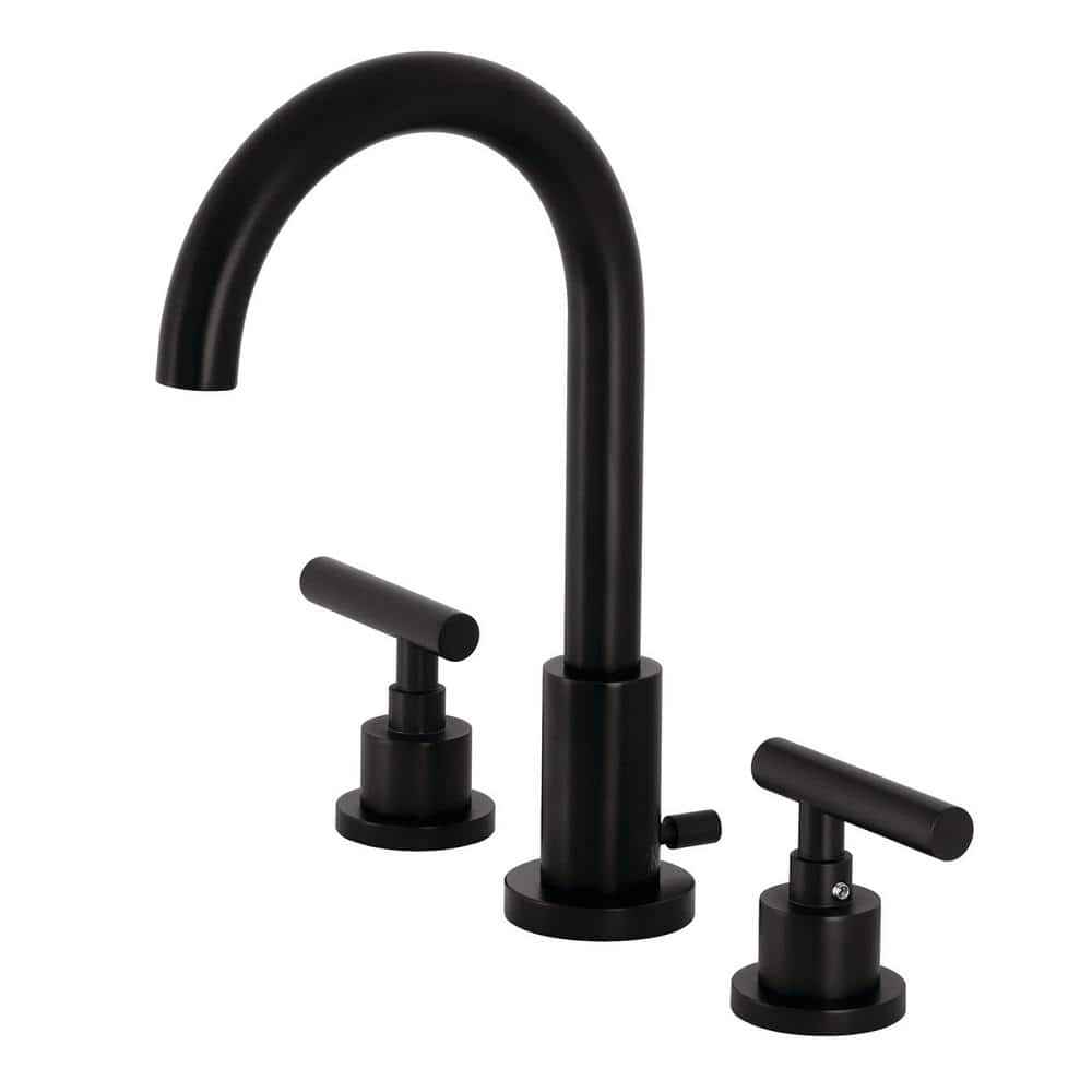Manhattan 8 in. Widespread 2-Handle Bathroom Faucet in Matte Black price history on PriceWatchPro