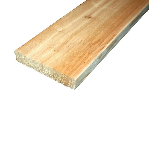 Unbranded 5/4 in. x 6 in. x 16 ft. Premium Radius Edge Cedar Lumber