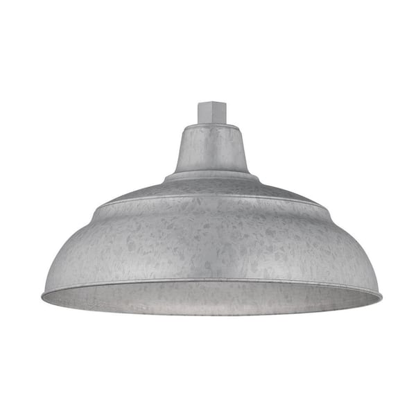 R Series 1-Light 15 in. Galvanized Warehouse Shade