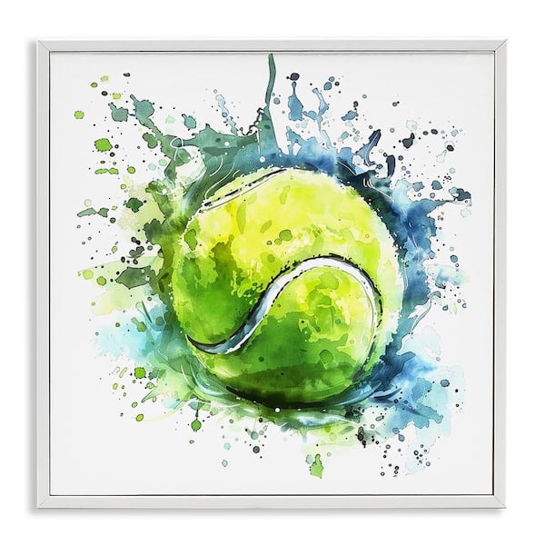 Stupell Industries Tennis Ball Bright Splash by LSR Design