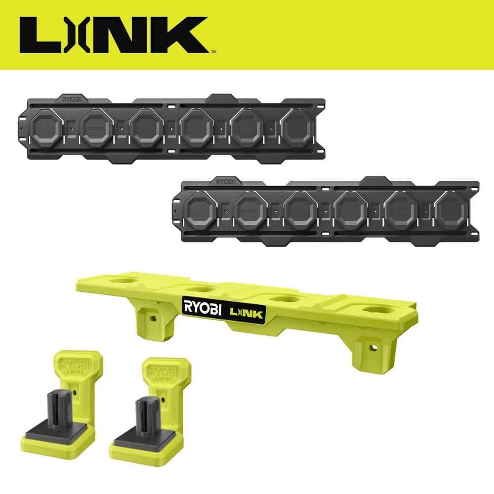 LINK Wall Rails (2-Pack) with ONE+ Battery Shelf and (2) ONE+ Tool Holders price history on PriceWatchPro