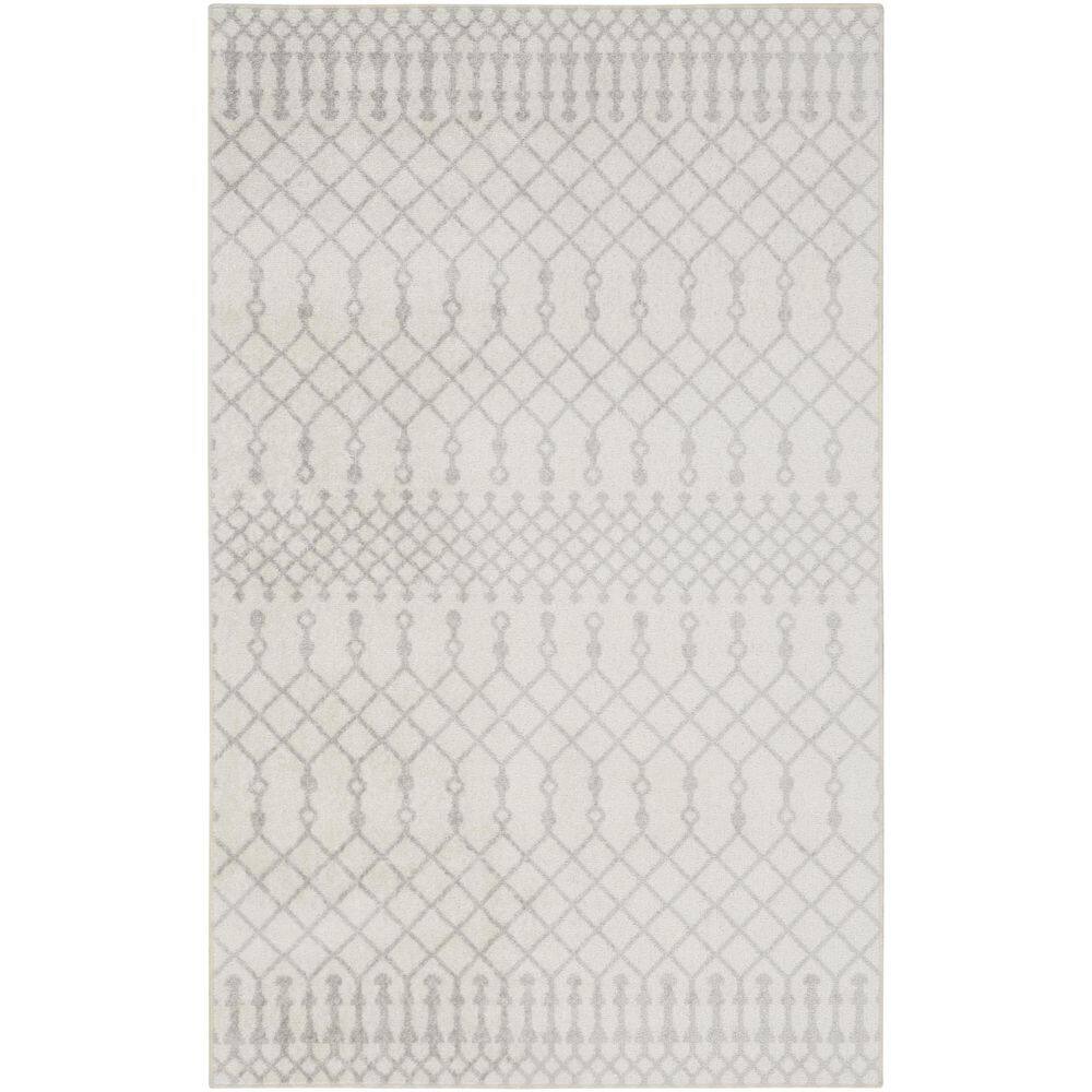 3' X 5' Gray And Ivory Moroccan Washable Area Rug price history on PriceWatchPro