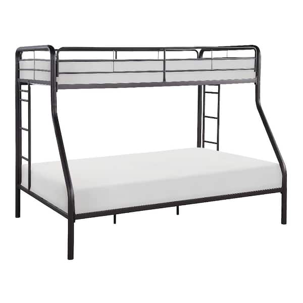 Lazzara Adaline Dark Bronze Finish Twin/Full Metal Bunk Bed