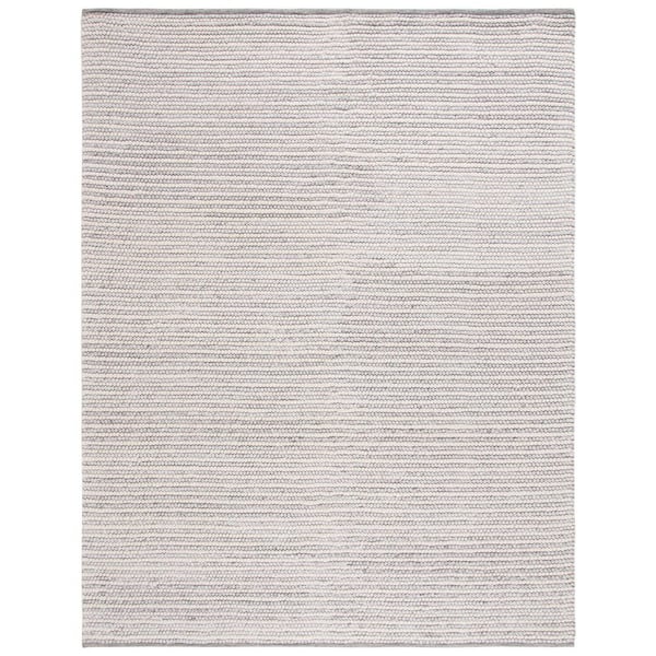Natura 9 ft. x 12 ft. Ivory/Light Gray Basket Marle Area Rug
