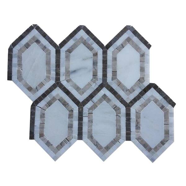 Ivy Hill Tile Infinite Asian Statuary Polished Marble Tile - 3 in. x 6 in. Tile Sample
