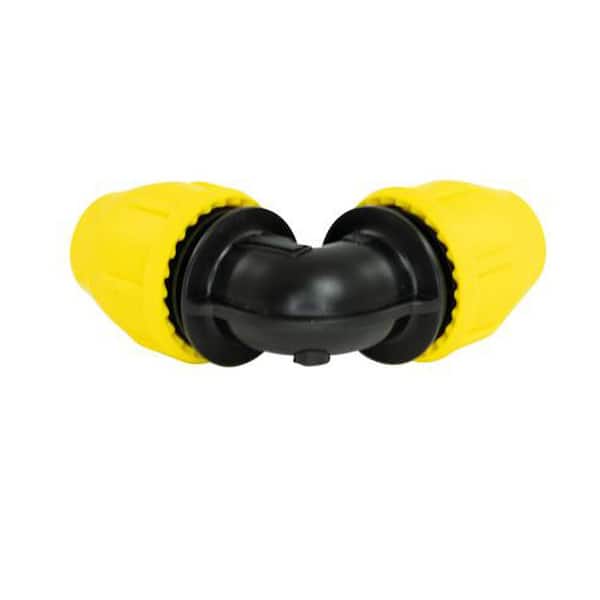 Elbow 90-Degree The Underground - Pipe 18-406-005 9.3 Gas IPS in. HOME-FLEX Depot 1/2 DR Yellow Poly Home