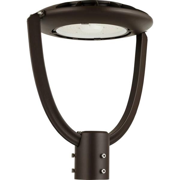 Sunlite 15 in. Bronze Selectable CCT 3000K, 4000K, 5000K Dimmable Commercial Rotatable Post Top Light