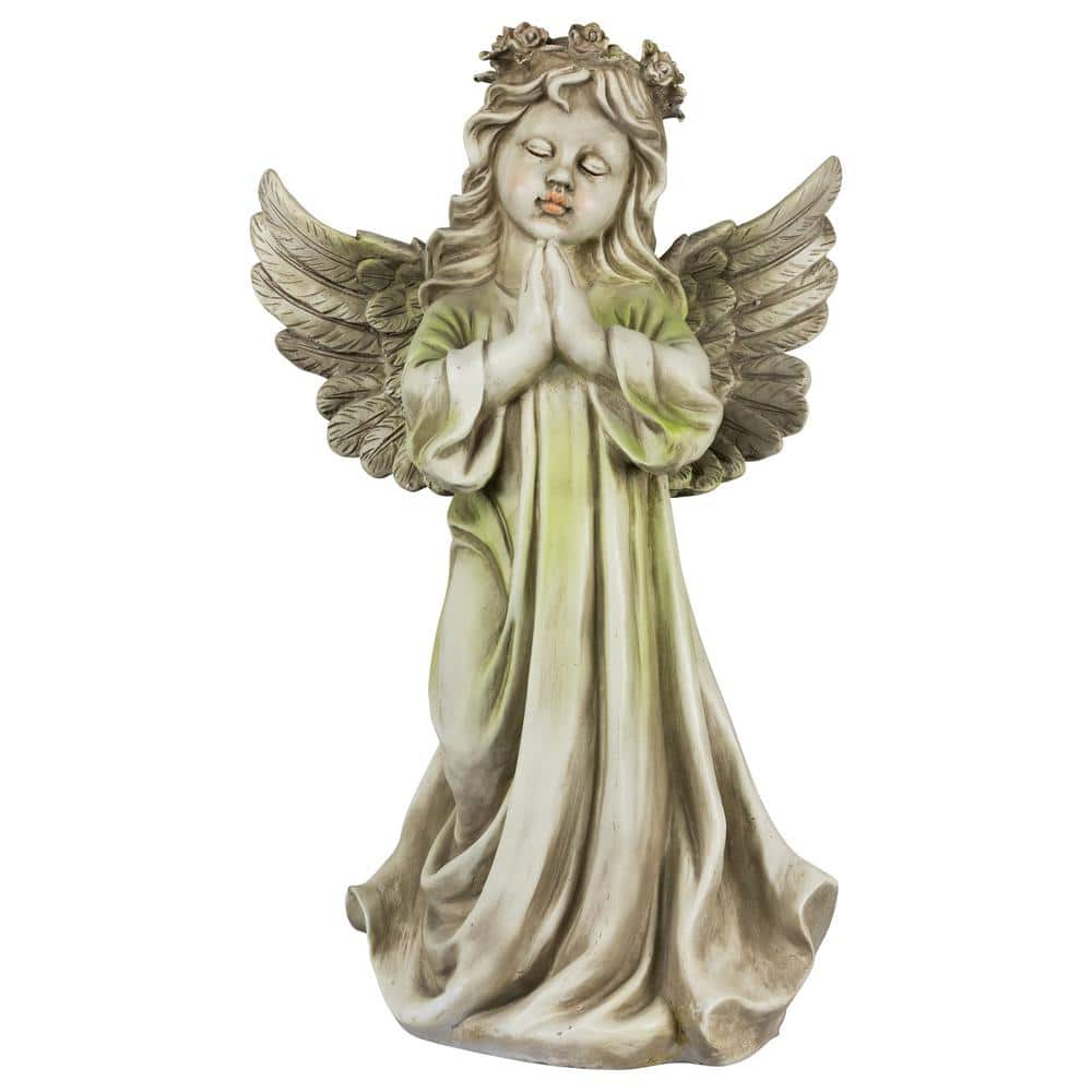 Northlight 27 in. Angel Kneeling in Prayer Outdoor Patio Garden Statue