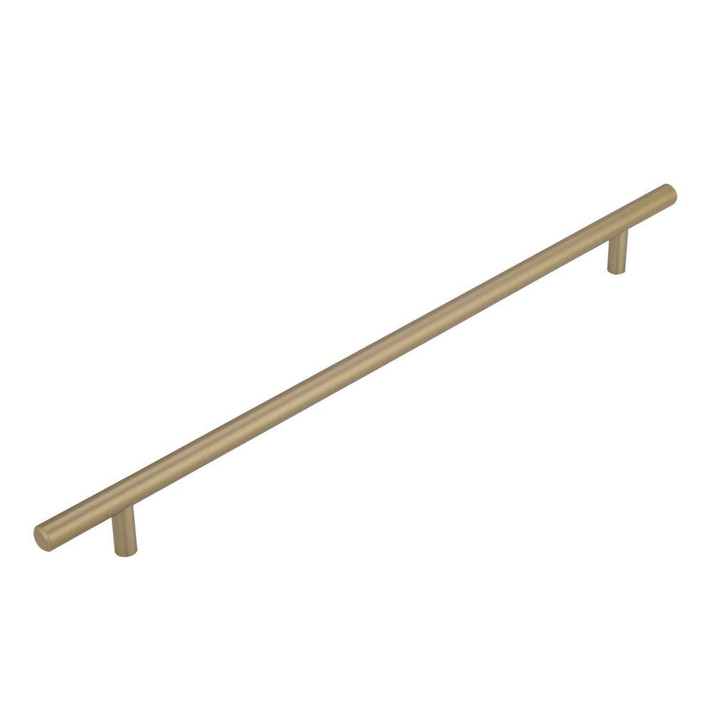 Bar Pulls 12-5/8 in. (320mm) Modern Golden Champagne Bar Cabinet Pull