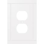 Belfast Pure White 1-Gang Single Duplex Outlet Wall Plate (3-Pack)