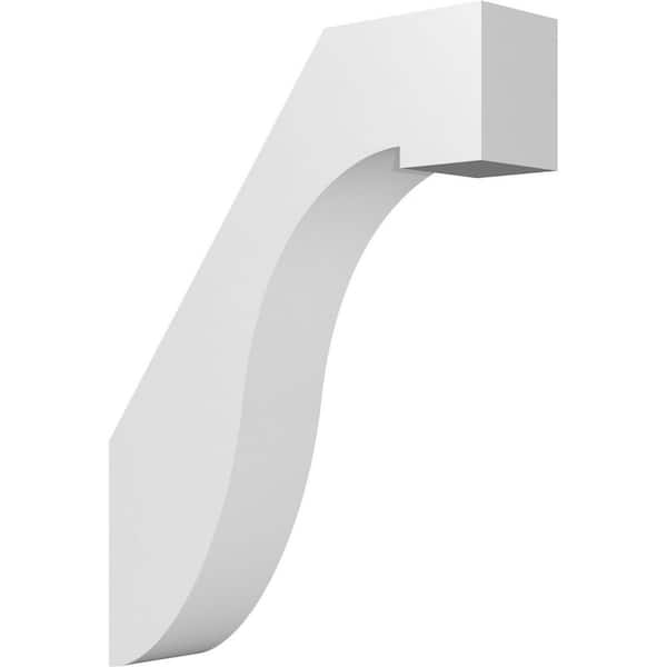 Ekena Millwork Del Monte 3 in. W x 16 in. H x 12 in. D Polyurethane Knee Brace