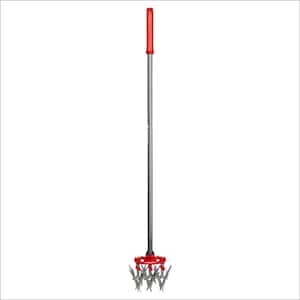 MAX DiscCULTIVATOR Adjustable 6.5 in. Steel Tines with Red Comfort Grip Garden Disc Cultivator