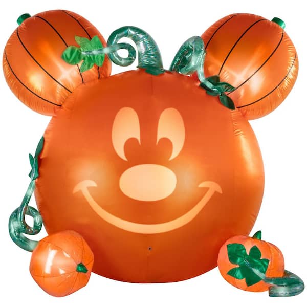 6 ft. Mickey Mouse Pumpkin Musical Halloween Inflatable