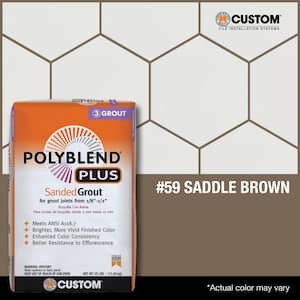 Polyblend Plus #59 Saddle Brown 25 lb. Sanded Grout