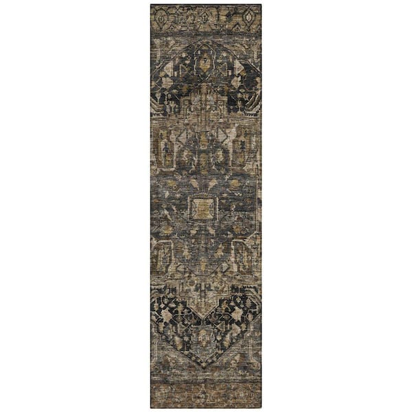 Chantille Machine Washable Indoor/Outdoor Abstract ACN1240 Fudge 2 ft. 3 in. x 7 ft. 6 in. Area Rug