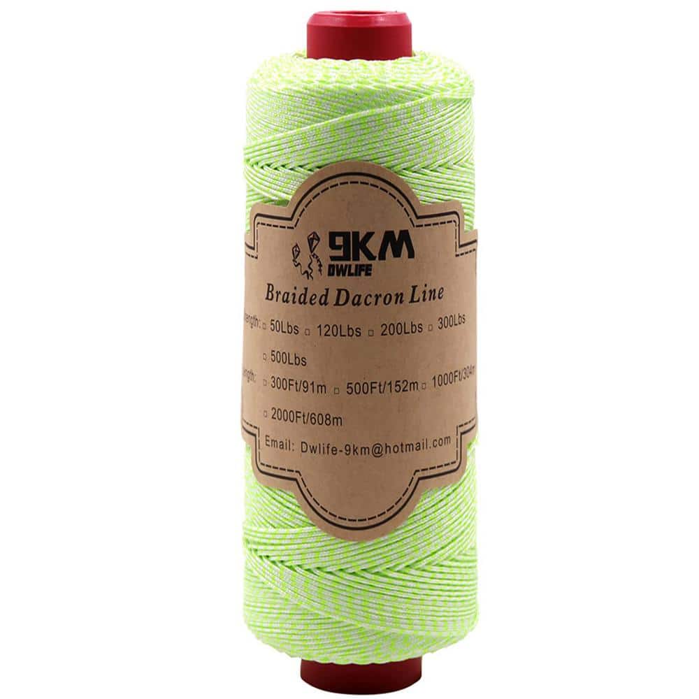 500 ft. Braided Mason Line, 120 lb. Replacement Roll Marking Reel for Kite 