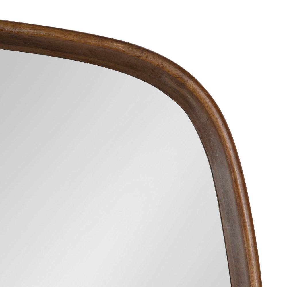 Walnut Brown Mango Wood Rectangular Vanity Mirror