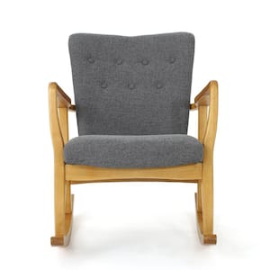 Callum Grey Fabric Rocking Chair