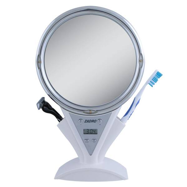 Zadro Power Zoom Fogless Shower Mirror in White
