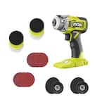ONE+ 18V Cordless 3 in. Variable Speed Detail Polisher/Sander (Tool Only) with Detail Polisher/Sander Set (8-Piece)