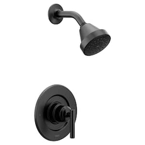 Gibson 1-Handle Posi-Temp Shower Only Faucet Trim Kit in Matte Black (Valve Not Included)