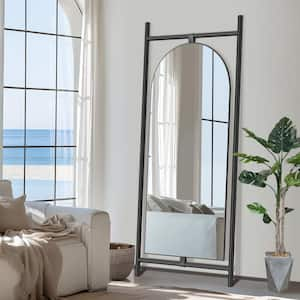 Black Color 31.5 in. W x 75 in. H Classic Rectangle Wood Framed Floor Mirror Full Length Decorative Wood Mirror