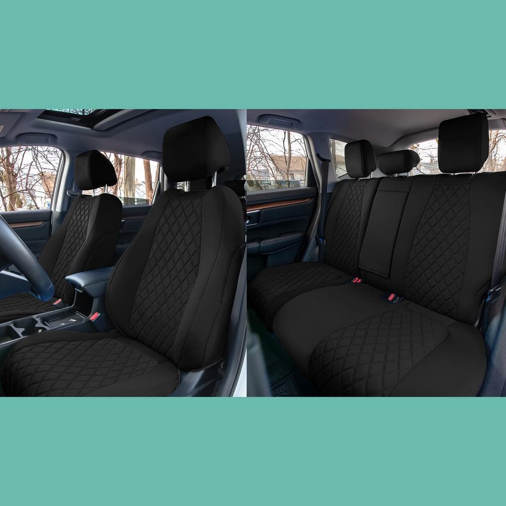 FH Group Neoprene Custom Fit Full Set Seat Covers for 2017-2022 Honda CR-V  LX EX and EX-L DMCM5014BK-FULL - The Home Depot