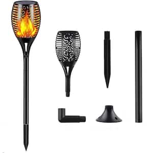 4 Pack Super Larger Size Solar Flame Torch Extra Bright Solar Lights Outdoor Decorative