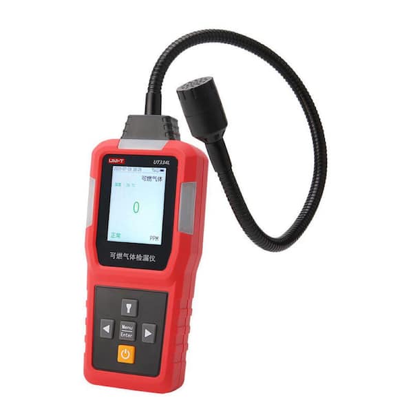 Etokfoks Battery Rechargeable Gas Leak Detector Flammable Natural Detector Methane Alcohol LPG Analyzer Buzzer Alarm (1-Pack)