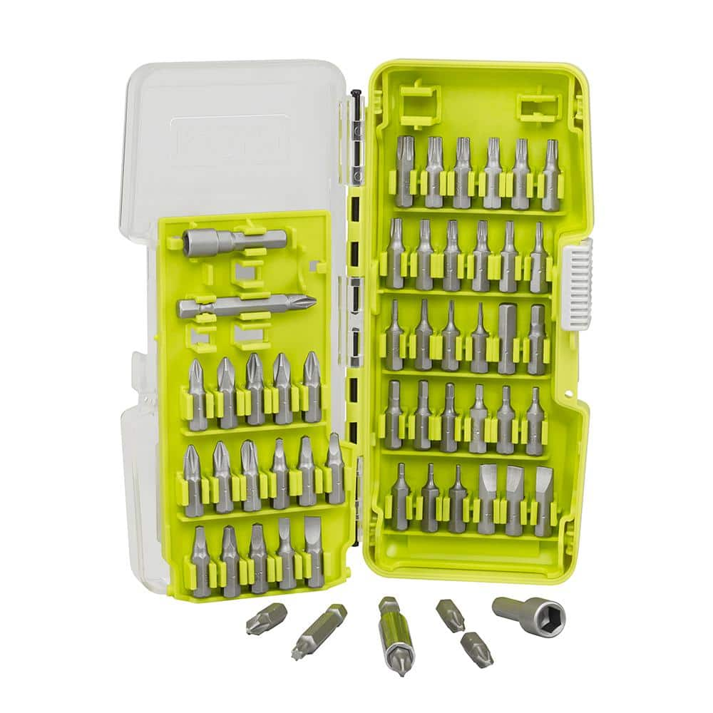 RYOBI Steel Driving Bit Set (55-Piece) A965501QP - The Home Depot