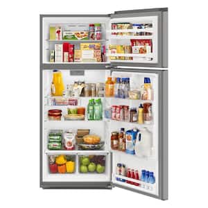 16.6 cu. ft. Built-In Top Freezer Refrigerator in Stainless Steel