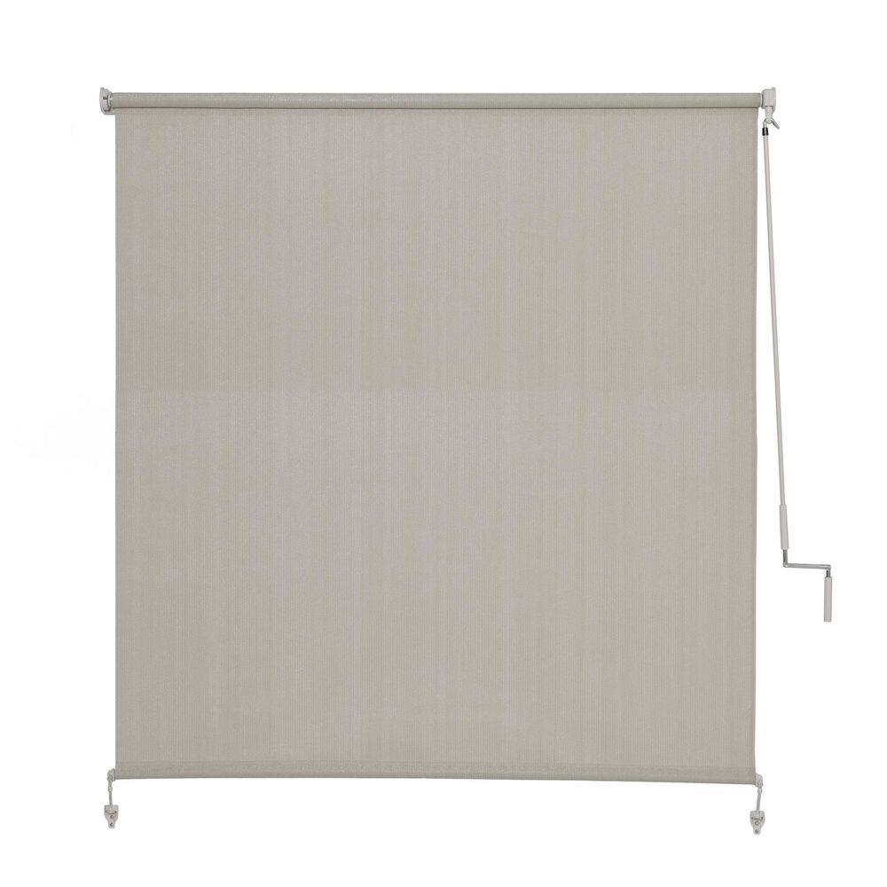 Deluxe Gray Wand Crank UV Blocking HDPE Outdoor Shade - 120 in. W x 72 in. L price history on PriceWatchPro
