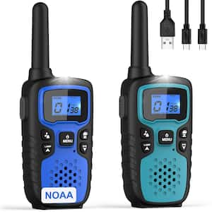 Long Range 1.2 Mile Range Rechargeable Waterproof 2-Way Radio with Charger