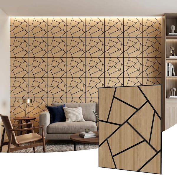 ASOLO/Parete　Nord　GV/新品未使用品/27㎝JP Mlfortlife Oak 0.7 in. x 1.97 ft. x 1.97 ft. Geometric Acoustic