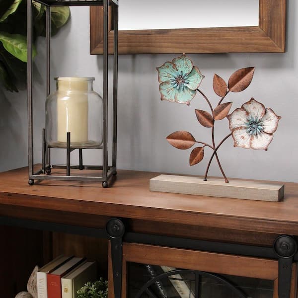 HomeRoots Multi Metal Flower Tabletop