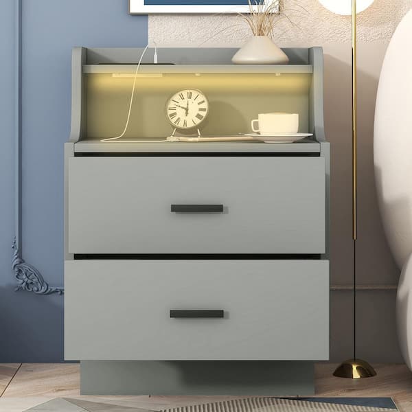 Bedside cabinets with deals usb