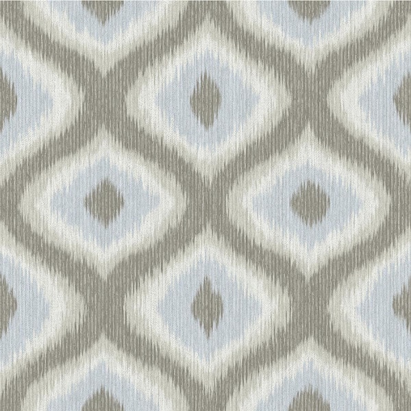 Abra Grey Ogee Paper Strippable Roll Wallpaper (Covers 56.4 sq. ft.)
