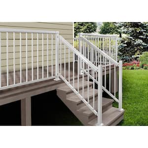 White - Aluminum - Deck Railings - Decking - The Home Depot