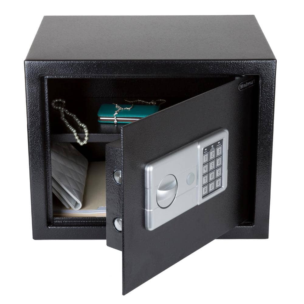 Stalwart Black Steel Digital Safe with Electronic Keypad
