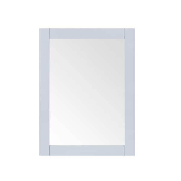 Cherrydale 24 in. W x 32 in. H Rectangular Framed Wall Mount Bathroom Vanity Mirror in Light Blue