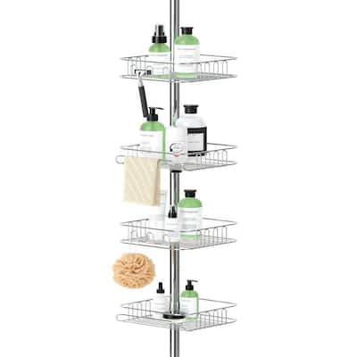 SIGNATURE HARDWARE Orsen Freestanding Wood Shower Caddy in Maple 446932 -  The Home Depot