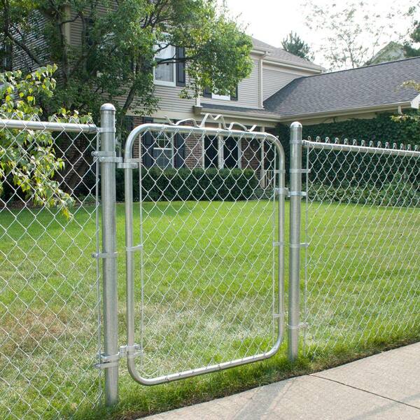 Yardgard 5 Ft H 1 In X 4 Ft H Galvanized Steel Bent Frame Single Walk Through Fence Gate 328317a The Home Depot Yardgard 5 Ft H 1 In X 4 Ft H Galvanized Steel Bent Frame Single Walk Through Fence Gate 328317a The Home Depot