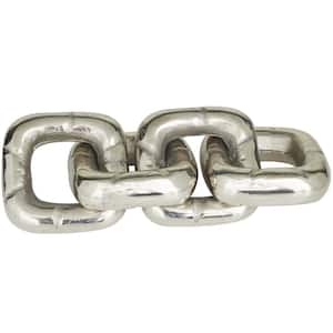 5 in. x 3 in. Silver Aluminum Chain Sculpture