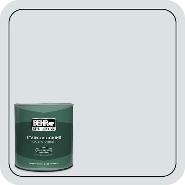 BEHR ULTRA 1 qt. #ECC-32-2 Beach Wind Extra Durable Semi-Gloss Enamel Interior Paint & Primer