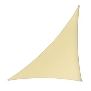 Amgo 16' X 16' X 22.6' Beige Right Triangle Sun Shade Sail Outdoor Canopy Awning Upf50 Agtapt8 95 Uv Blockage Water Air Permeable Commercial Standard He