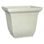 17.7 in. Limerick Polar White Square Resin Planter