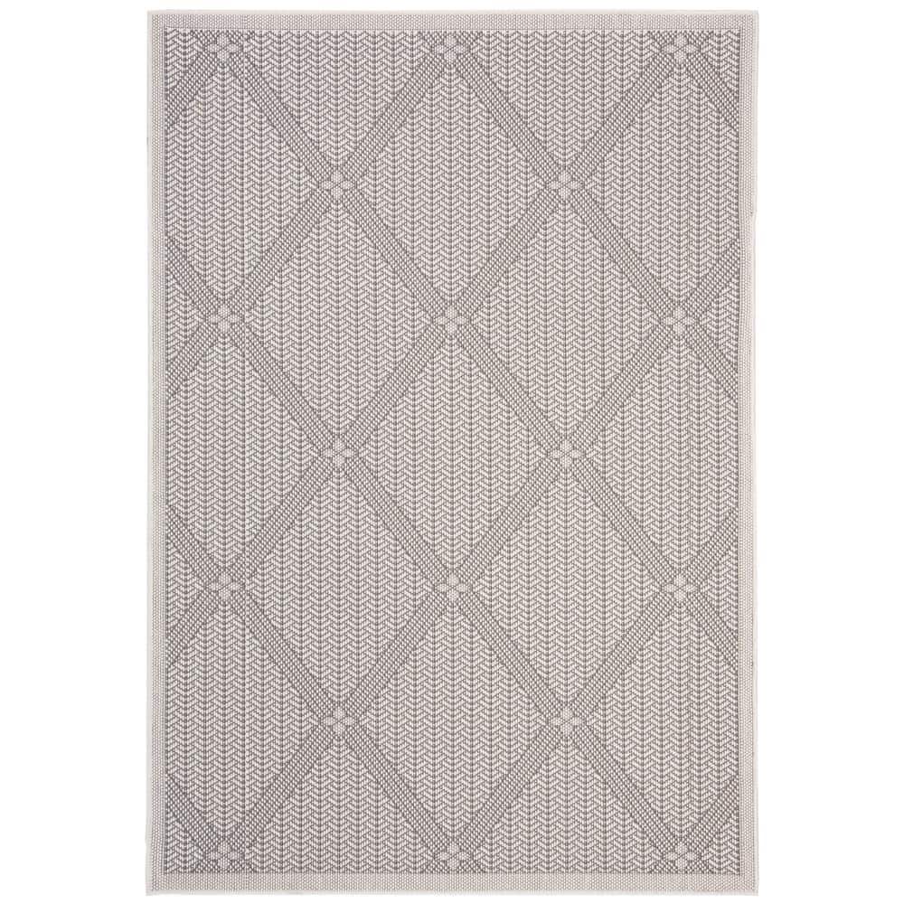 Bermuda Cream/Gray 8 ft. x 10 ft. Geometric Indoor/Outdoor Patio  Area Rug price history on PriceWatchPro