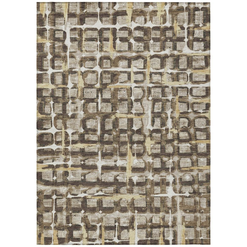 Chantille Machine Washable Indoor/Outdoor Abstract ACN2762 Beige 3 ft. x 5 ft. Area Rug price history on PriceWatchPro