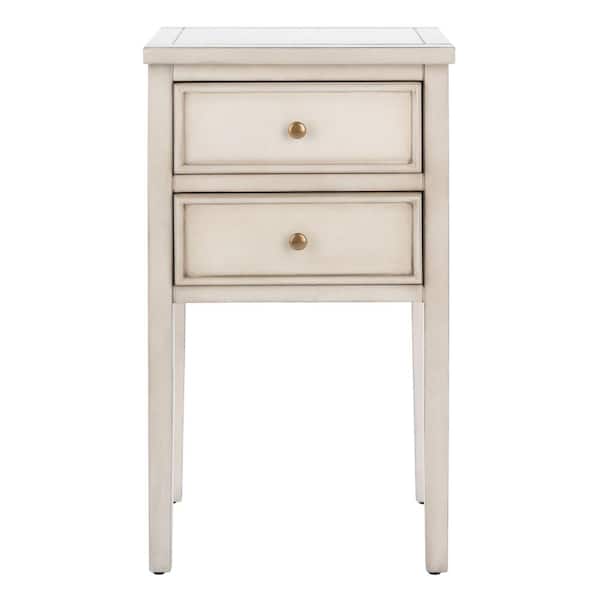 SAFAVIEH Toby Off-White Storage End Table