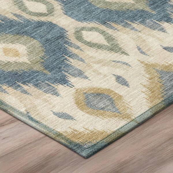Chantille Machine Washable Indoor/Outdoor Abstract ACN3120 Linen 10 ft. x 14 ft. Area Rug
